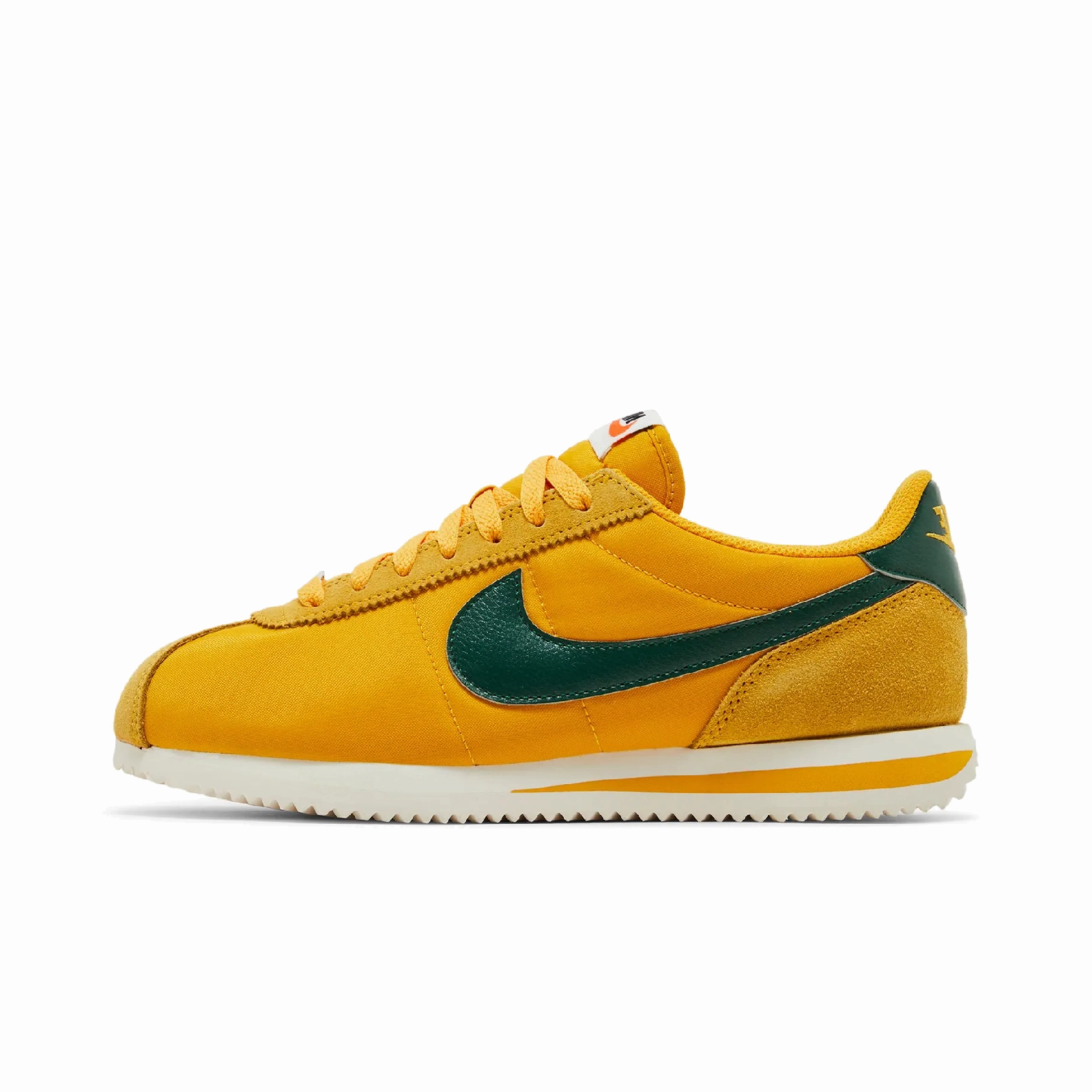 Nike Cortez Textile Yellow Ochre Gorge Green (Women's) Casual Sneakers outlet