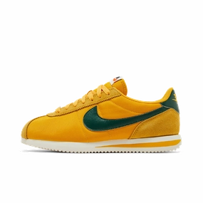 Nike Cortez Textile Yellow Ochre Gorge Green (Women's) Casual Sneakers outlet