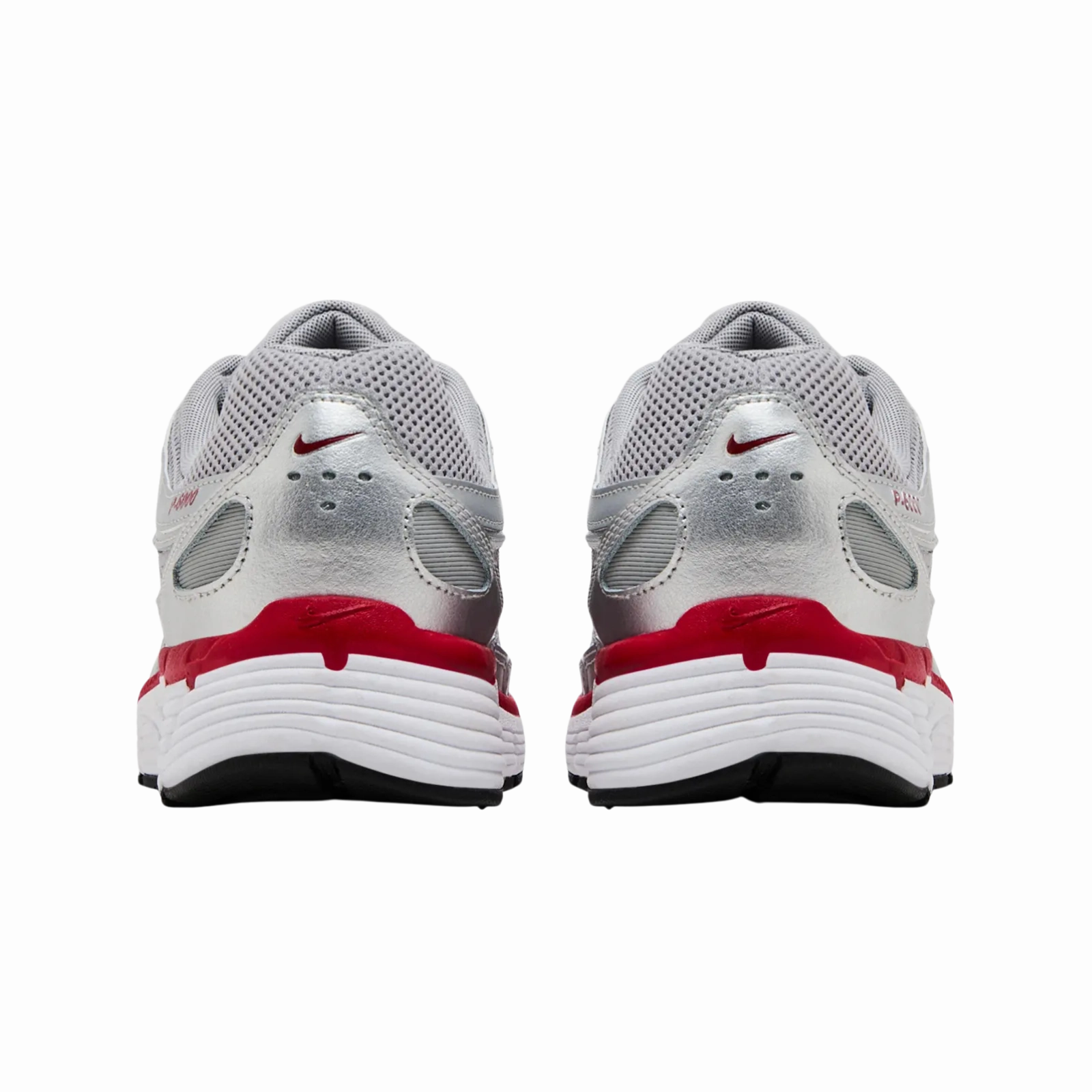 Nike P-6000 Metallic Silver Gym Red