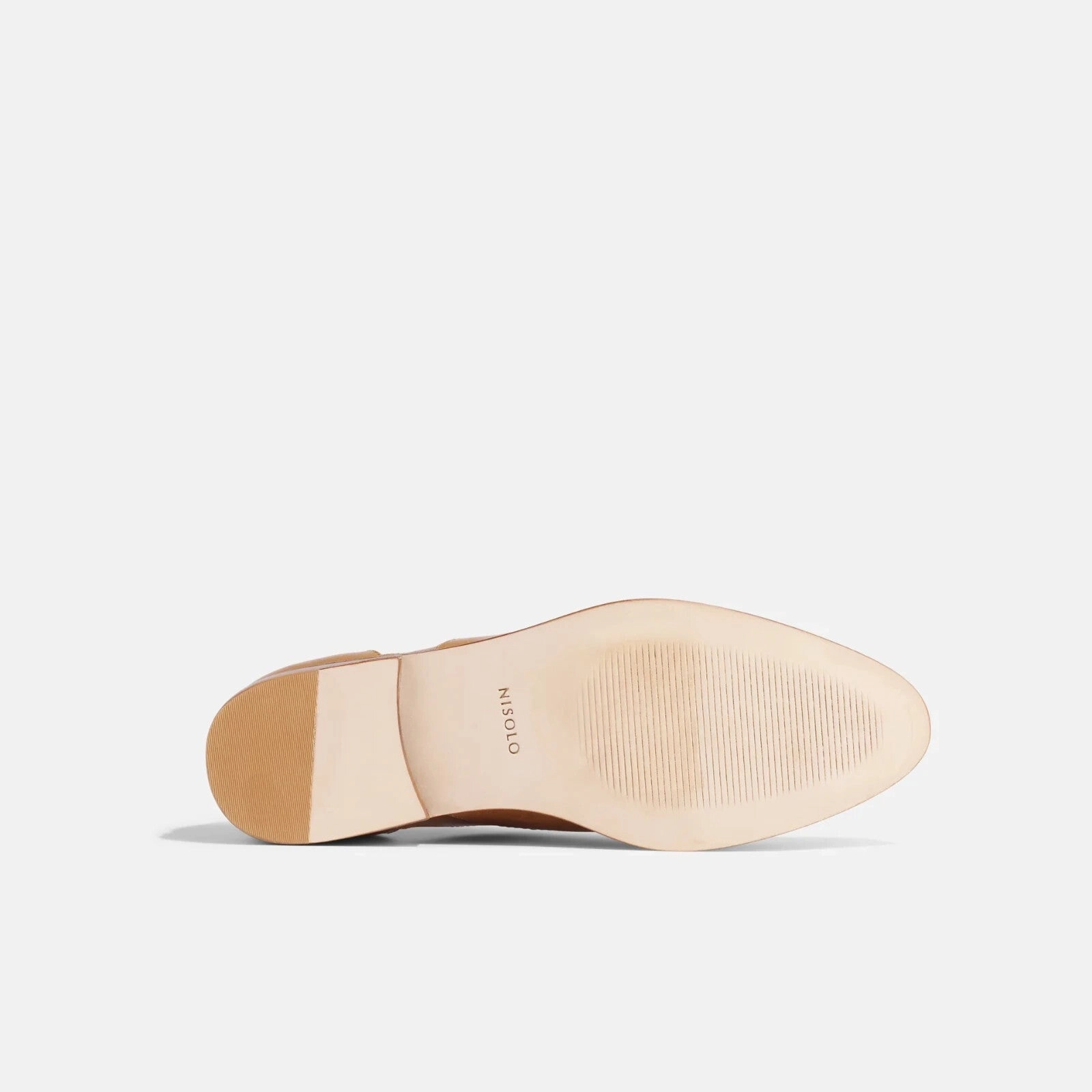 Nisolo Emma d'Orsay Oxford 2.0 Flat Women's US 10 Almond Leather Slip On KHD1982