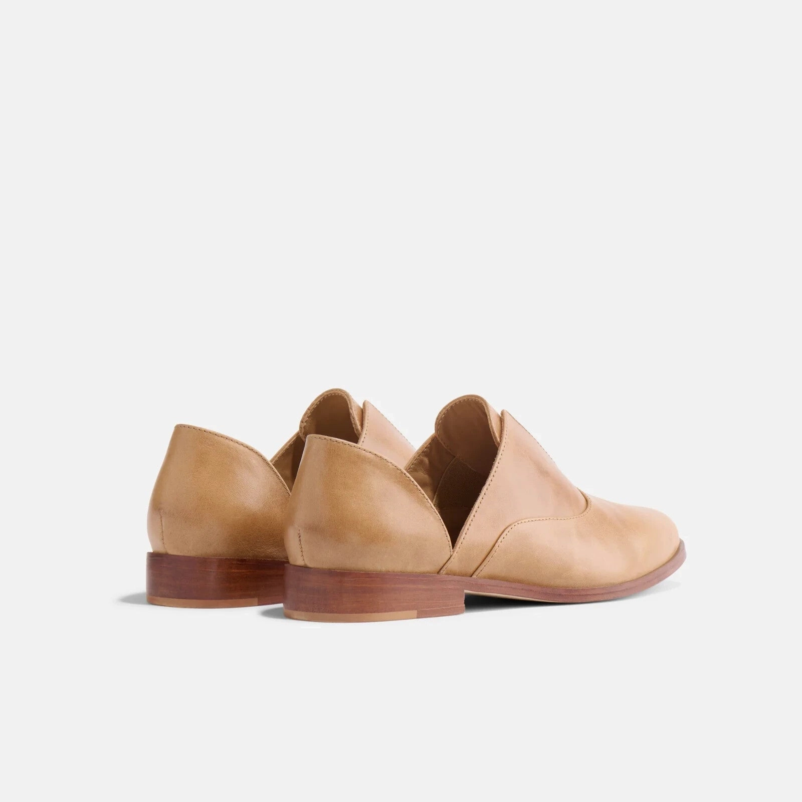 Nisolo Emma d'Orsay Oxford 2.0 Flat Women's US 10 Almond Leather Slip On KHD1982