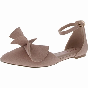 Noble Womens Glitter Man Made Ankle Strap Soft Sole Flats Womens sale
