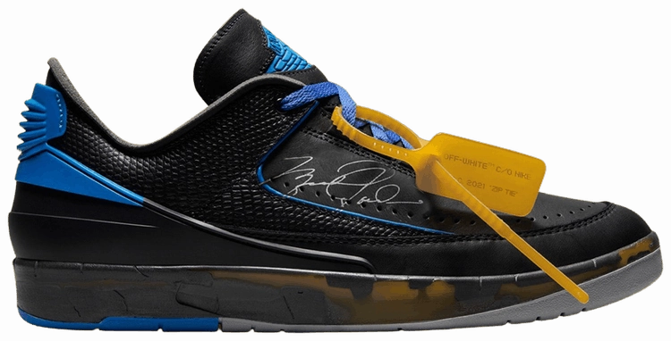 Off-White x Air Jordan 2 Retro Low SP 'Black Varsity Royal' - DJ4375 004 Sneakers outlet markdown