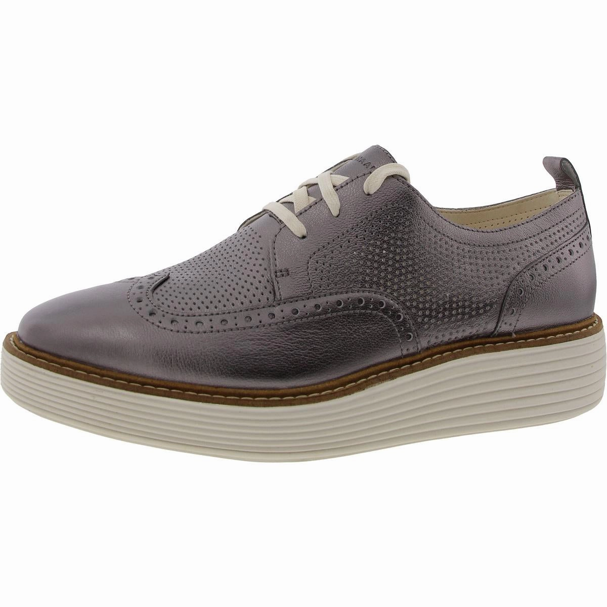 OG Platform Wingtip Womens Brogue Faux Leather Oxfords