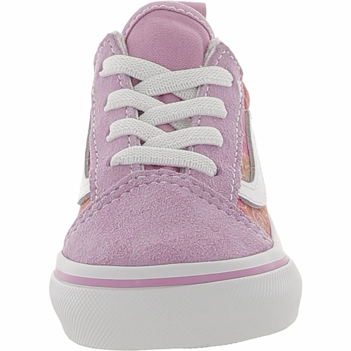 Old Skool Elas Girls Leather Toddler Casual and Fashion Sneakers