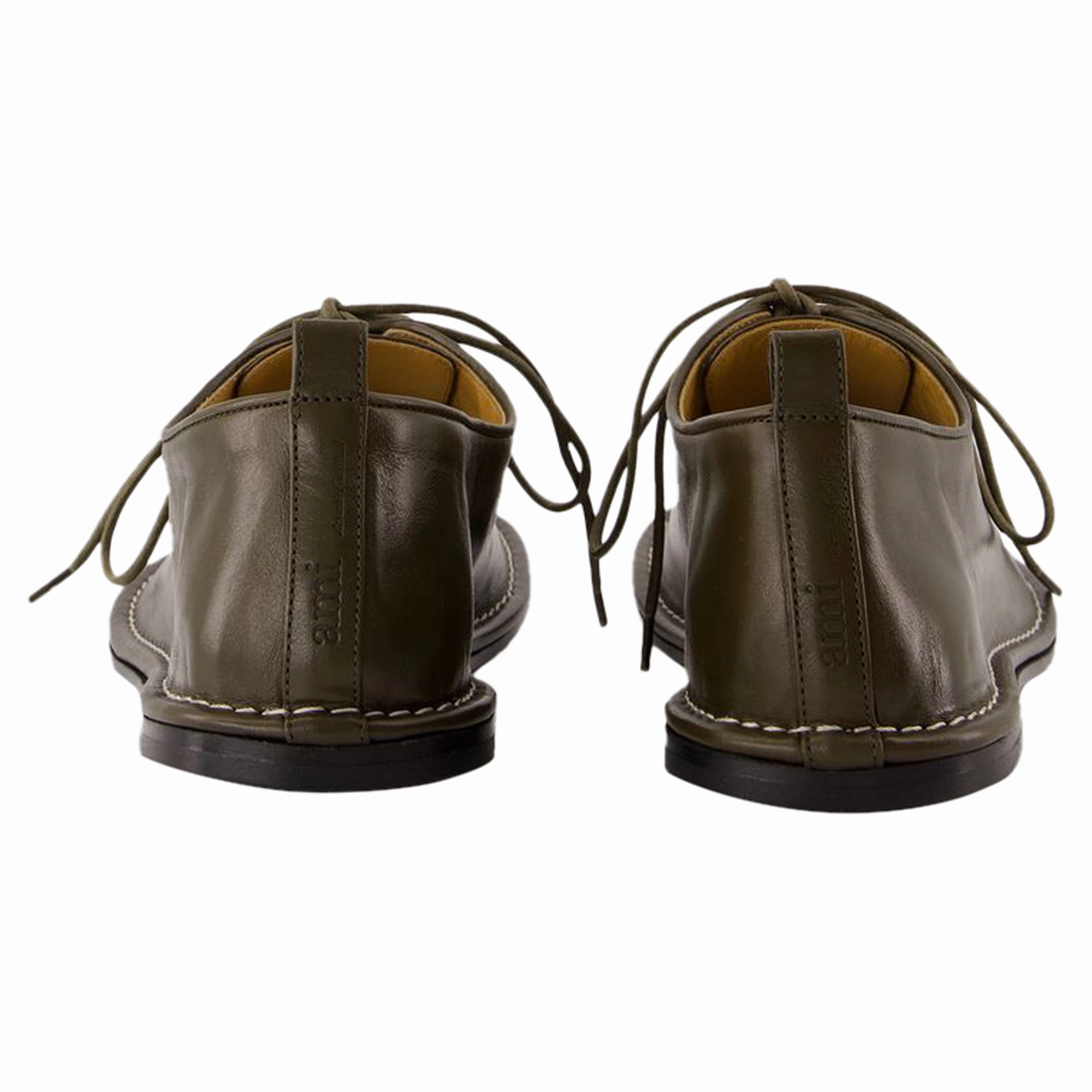 One Cut Shoes Flat Shoes - AMI Paris - Leather - Black