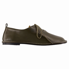 One Cut Shoes Flat Shoes - AMI Paris - Leather - Black Womens Flat Shoes clearance