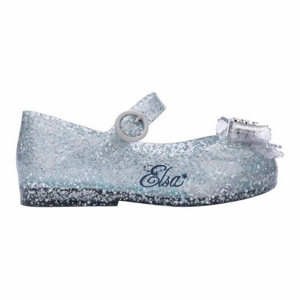 Pale Glitter Jelly Shoes