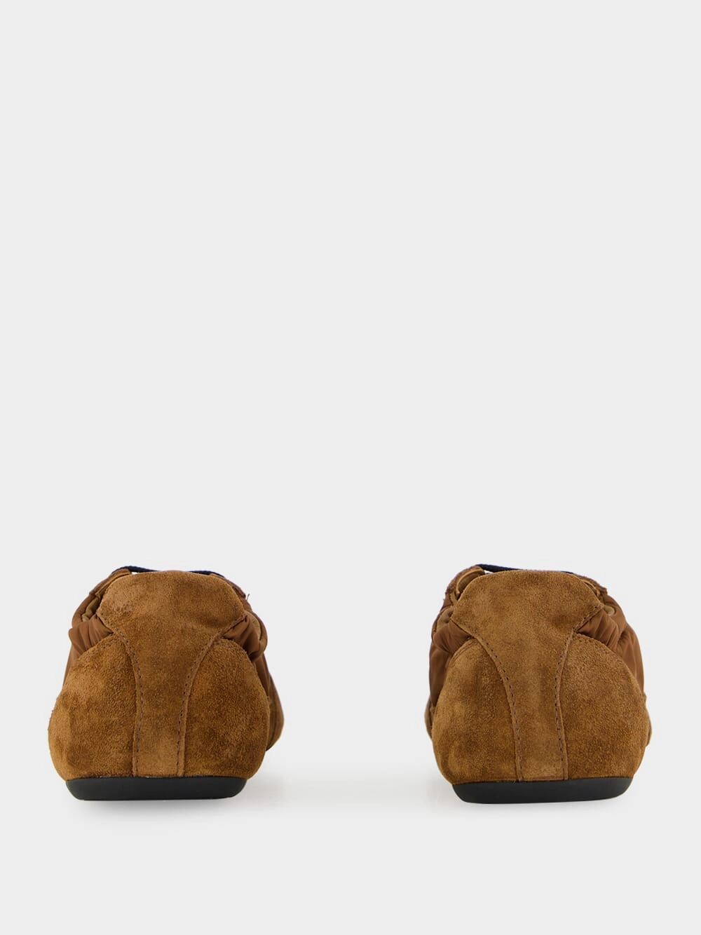 Palisander Brown Re-Nylon and Suede Sneakers