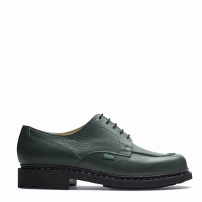 Paraboot Chambord Deerskin Shoe Khaki Mens Shoes outlet price