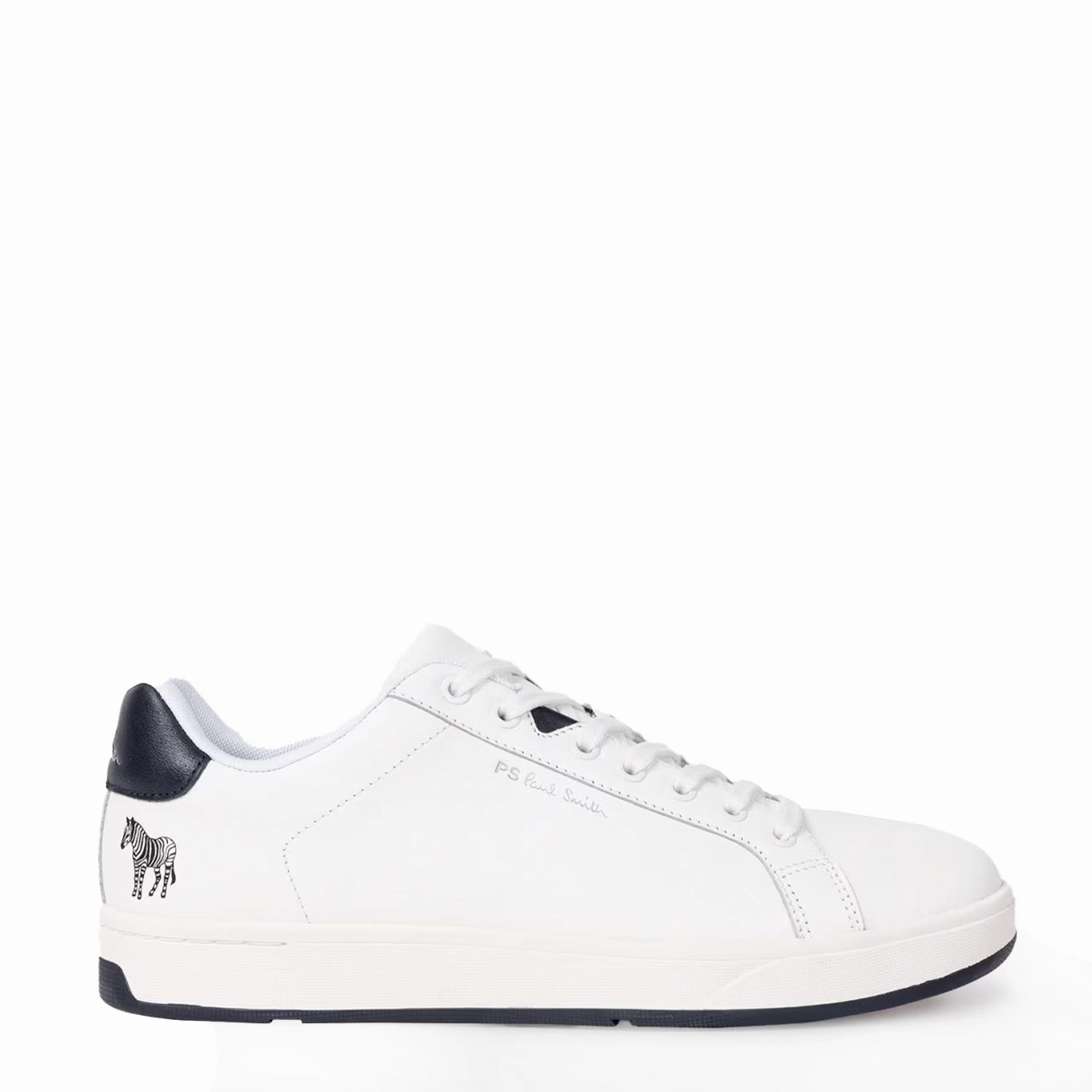 Paul Smith Albany Leather Zebra Trainers White Trendy Trainers for Men