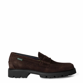 Paul Smith Bolzano Shoe Dark Brown Suede Mens Shoes outlet price