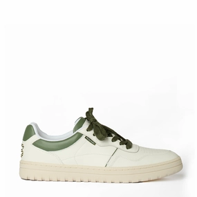 Paul Smith Mens Shoe Ellis Green Spoiler White Trendy Trainers for Men