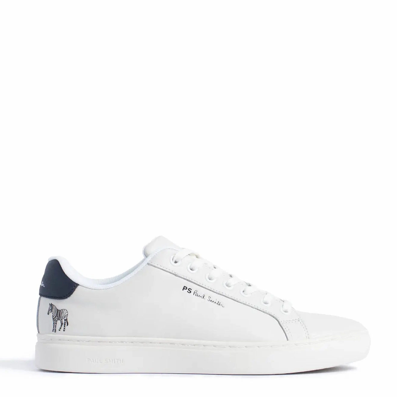 Paul Smith Rex Zebra Trainers White Leather Trendy Trainers for Men