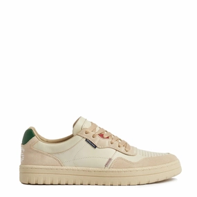 Paul Smith Shoe Ellis White Green Tab White Trendy Trainers for Men
