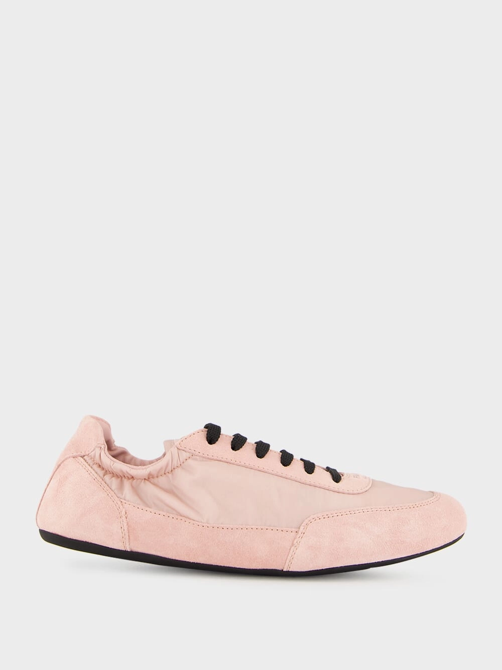 Peach Re-Nylon and Suede Collapse Sneakers Womens Sneakers at outlet price