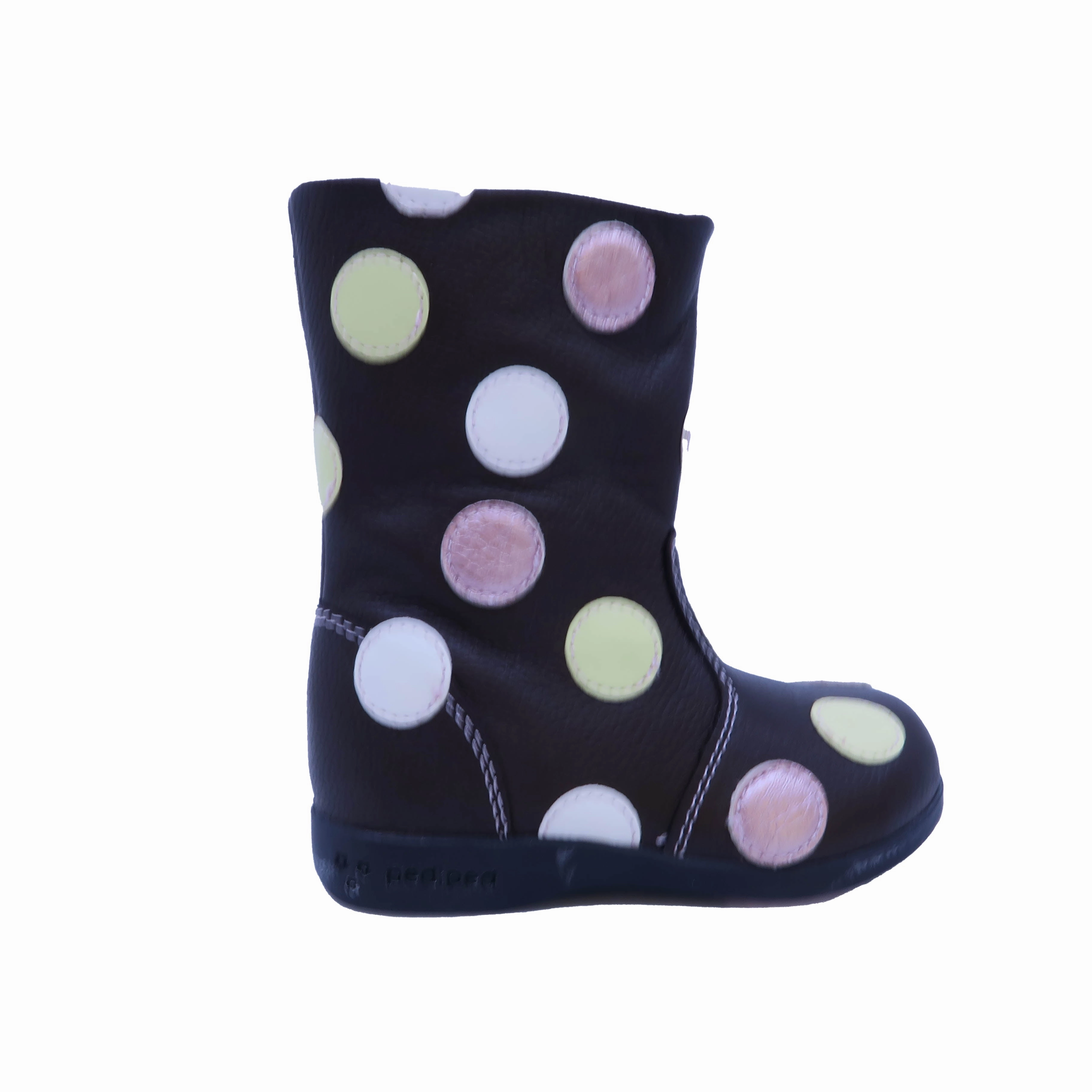 Pediped Girls Brown | Polka Dots Boots Discount Boys Footwear online