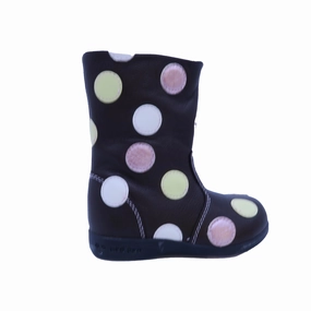 Pediped Girls Brown | Polka Dots Boots Discount Boys Footwear online