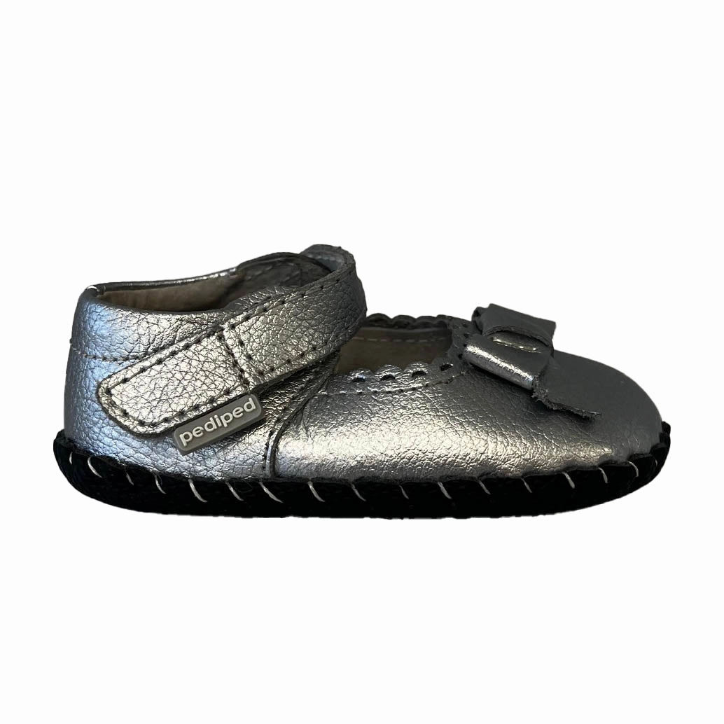 Pediped Girls Silver Shoes