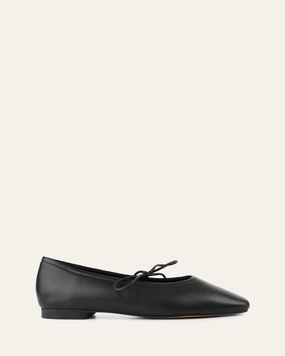 PETAL CASUAL FLATS BLACK LEATHER Affordable Womens Flats online