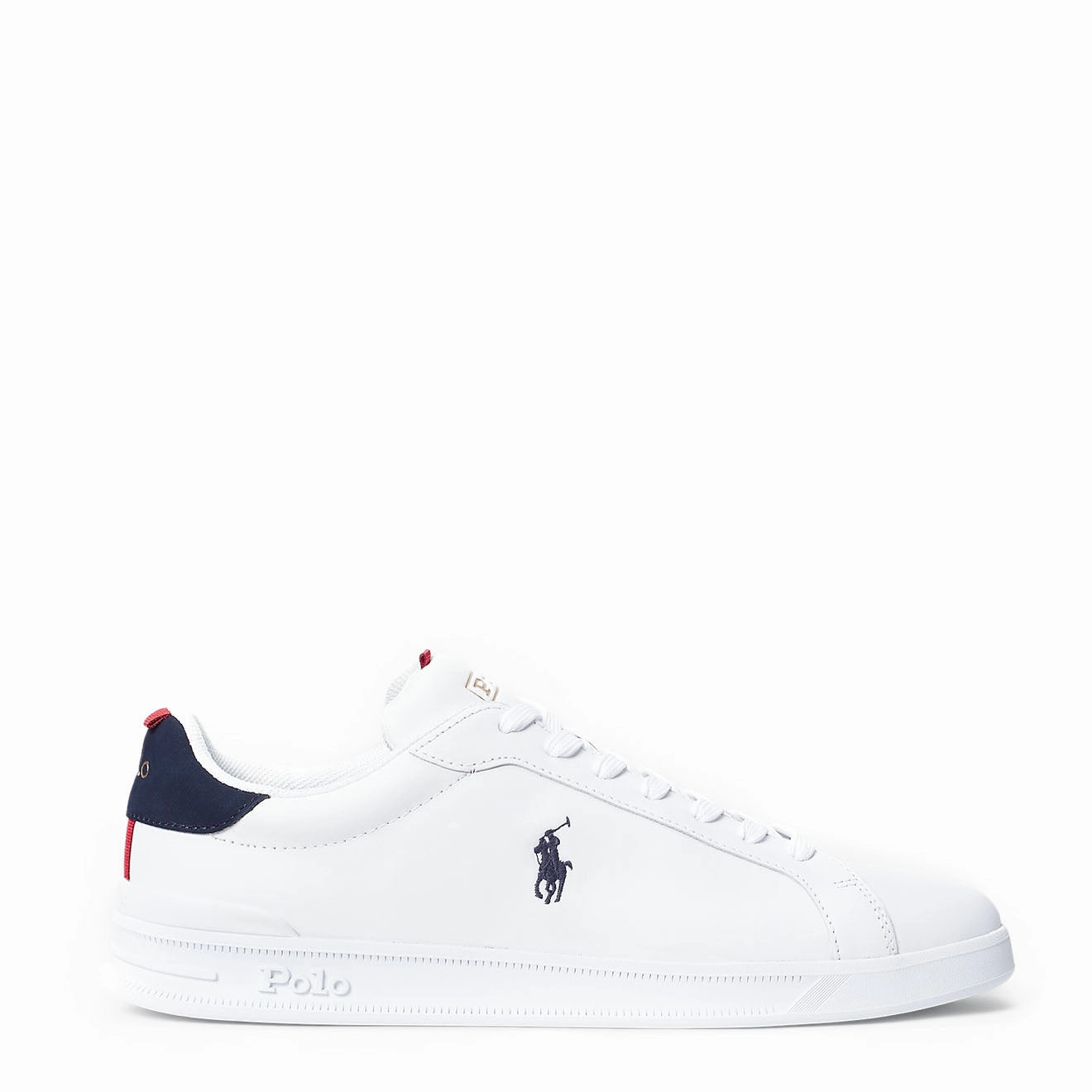 Polo Ralph Lauren Heritage Court II Leather Trainer White / Navy / Red Trendy Trainers for Men