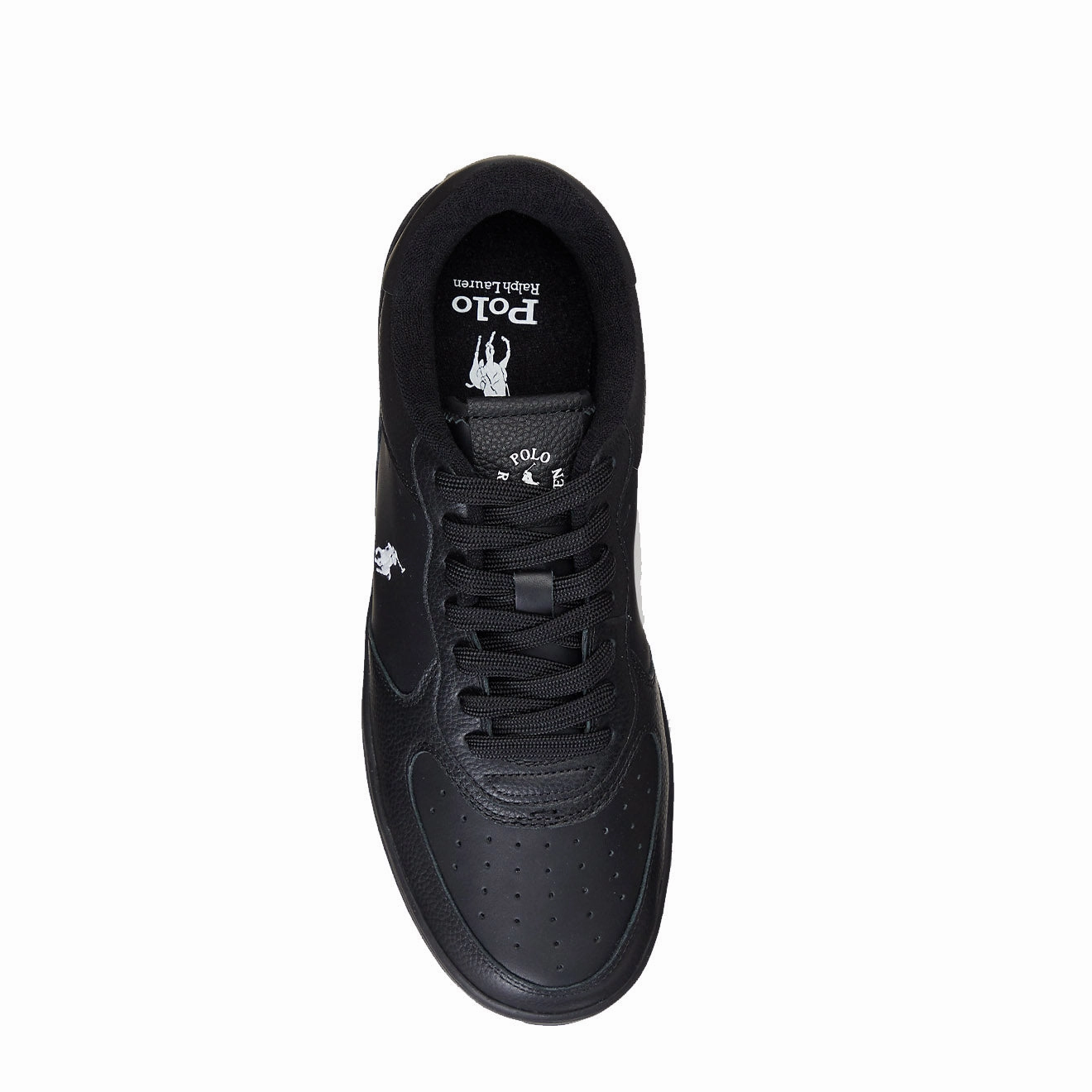 Polo Ralph Lauren Masters Court Leather Trainer Black / White