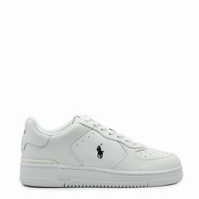 Polo Ralph Lauren Masters Court Leather Trainer White / Black Trendy Trainers for Men