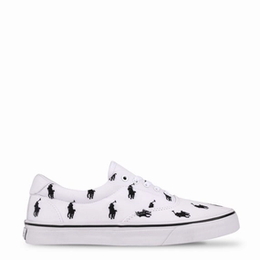 Polo Ralph Lauren Thorton Trainer Low Top White Multi Trendy Trainers for Men