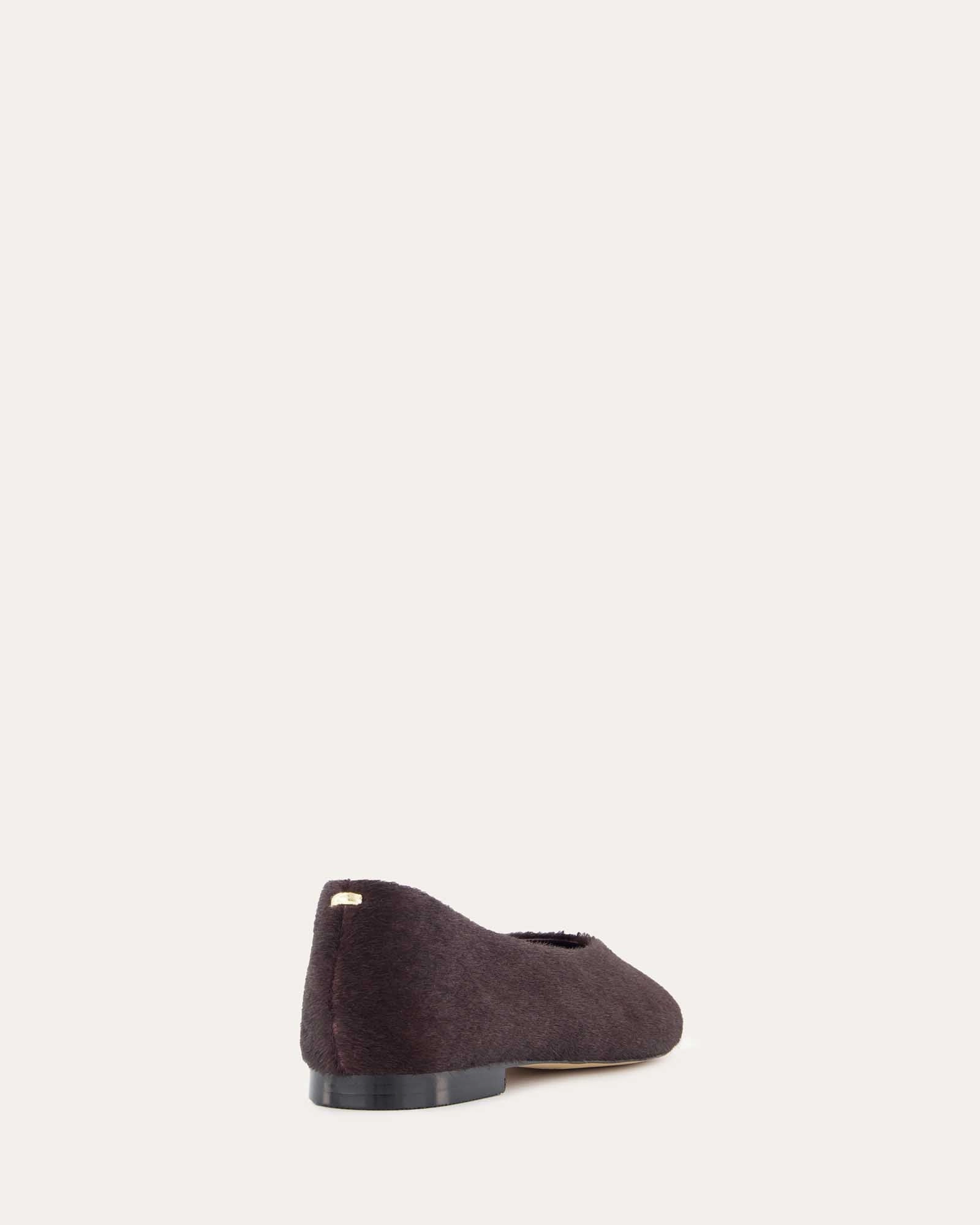 POSIE CASUAL FLATS MERLOT LEATHER