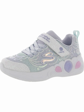 Princess Wishes Girls Glitter Slip On Light-Up Shoes Affordable Casual Footwear for Girls