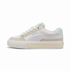 PUMA Big Kids' Court Classic Vulc Formstrip Sneakers Boys Shoes cheap deals