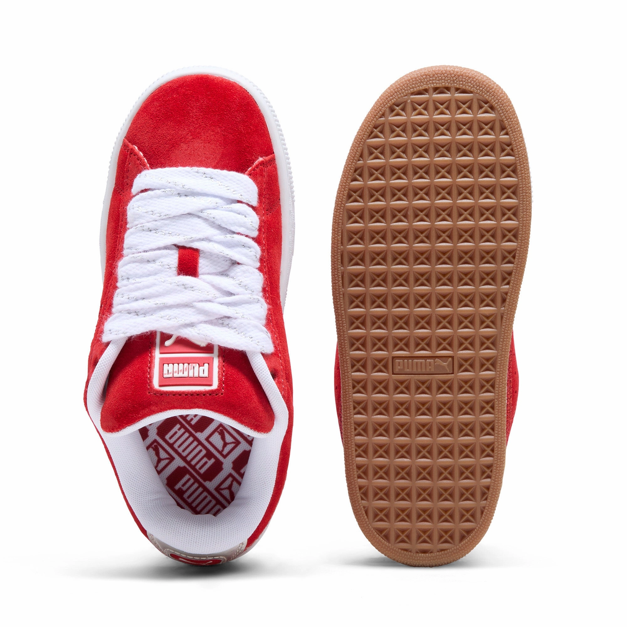 PUMA Big Kids' Girls' Suede XL Holiday Glitz Sneakers