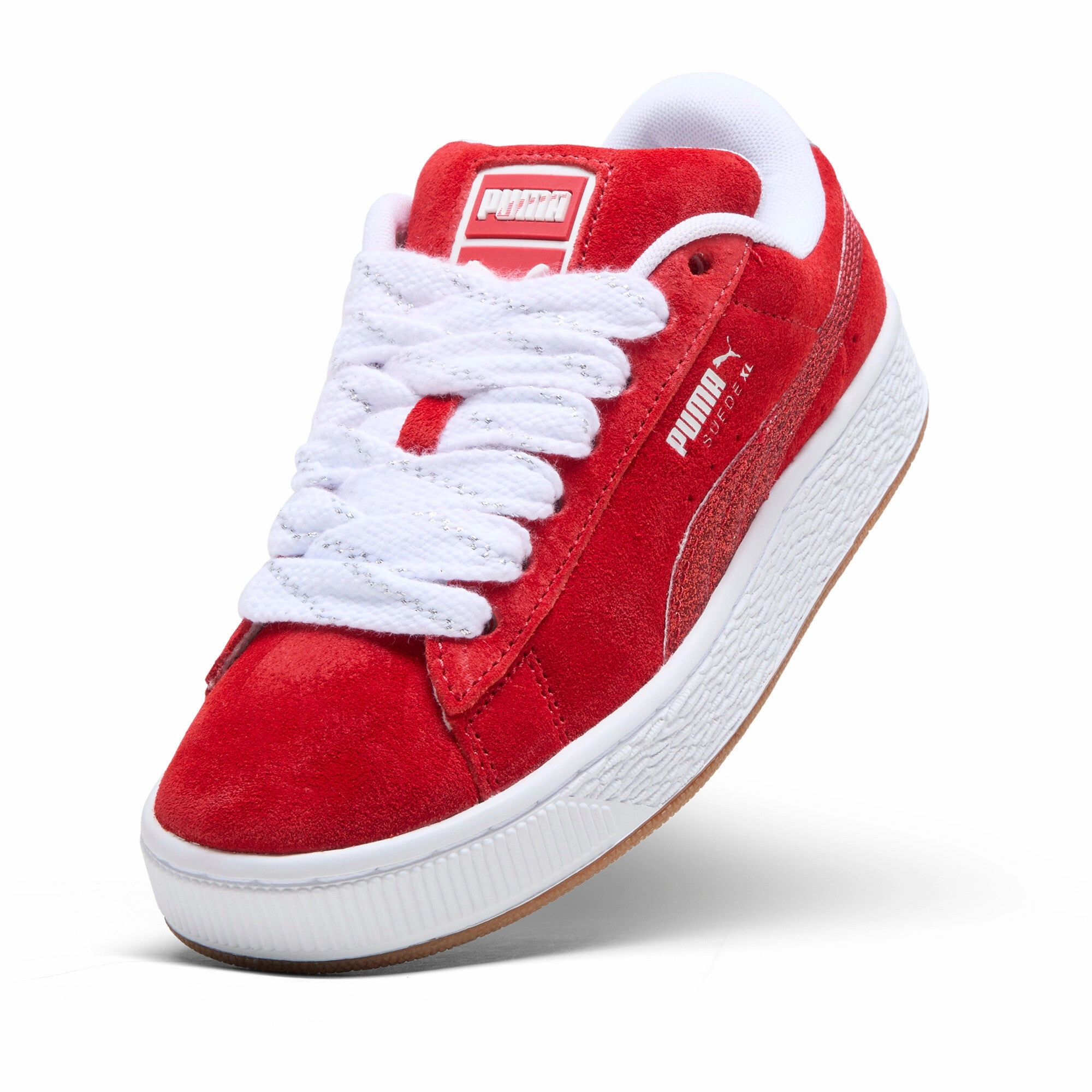 PUMA Big Kids' Girls' Suede XL Holiday Glitz Sneakers