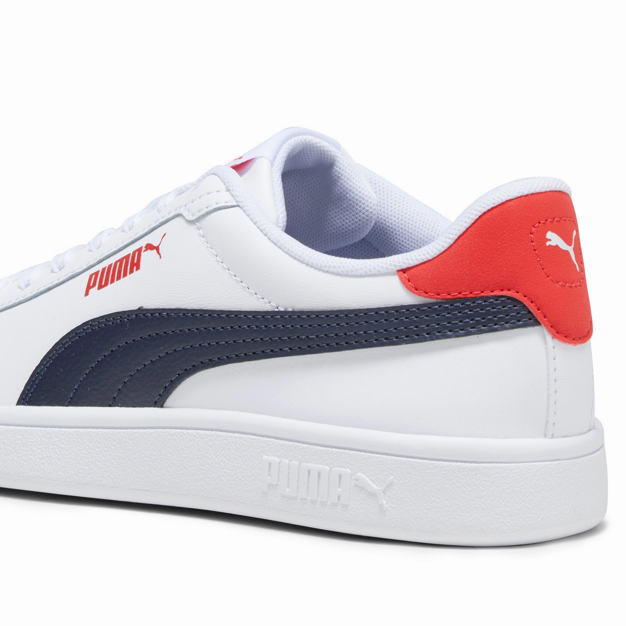PUMA Big Kids' Smash 3.0 Leather Sneakers