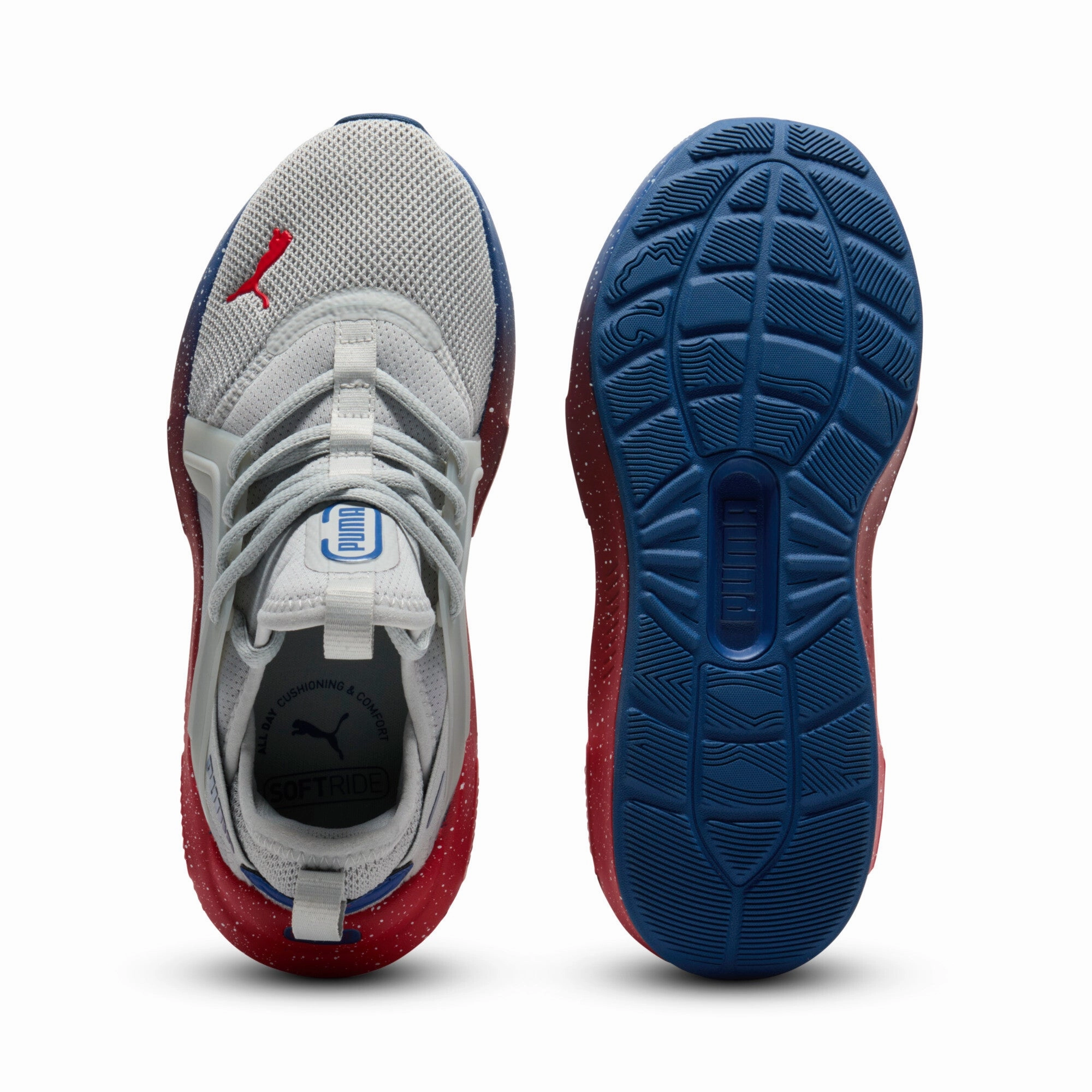 PUMA Big Kids' Softride Enzo 5 Speckle Fade Sneakers