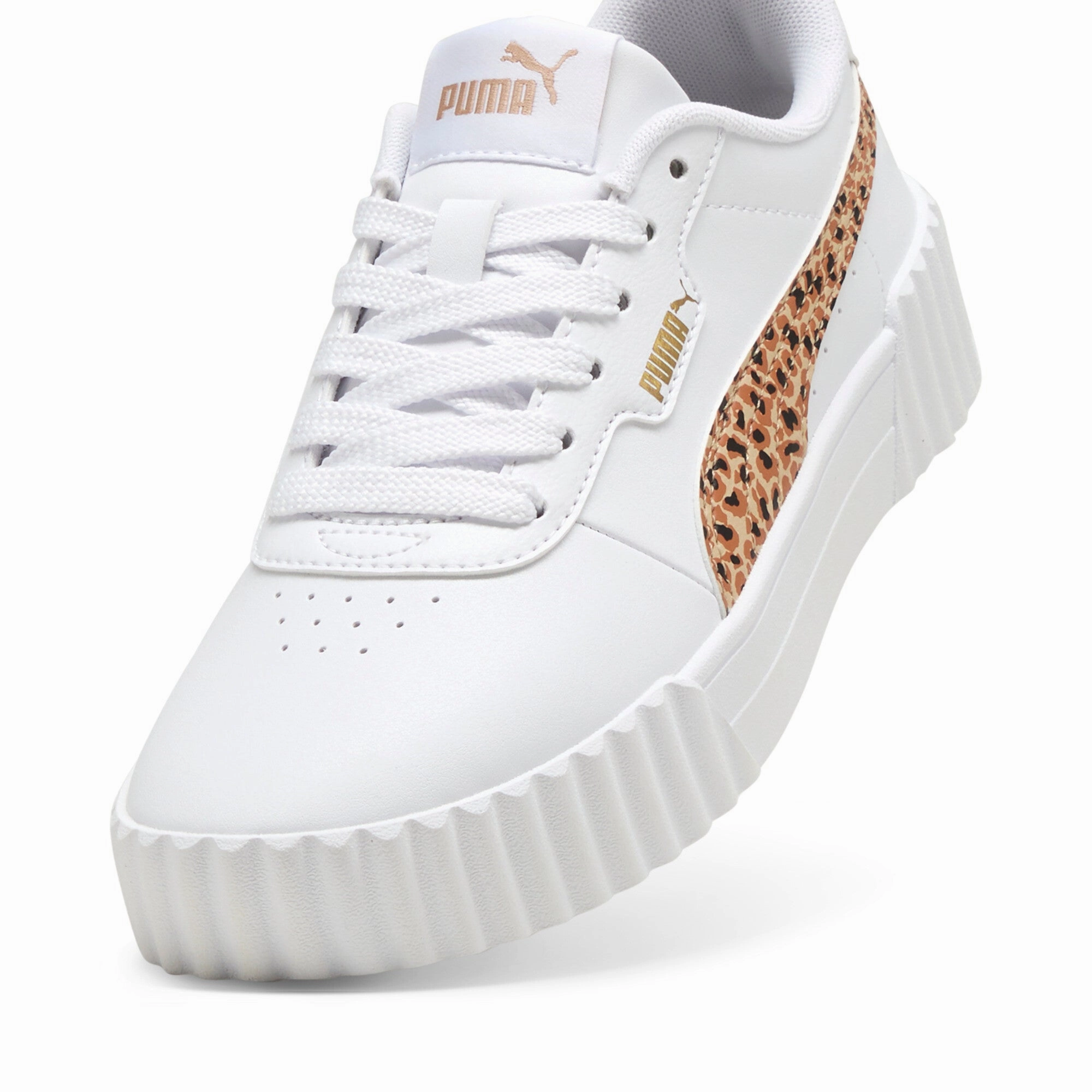 PUMA Big Kids' Women's Carina 3.0 Animal Sneakers