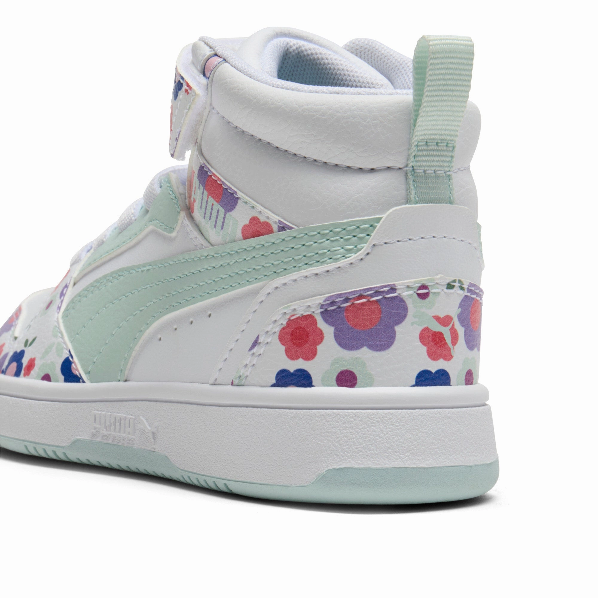 PUMA Rebound V6 Mid Flower Garden Little Kids' Sneakers