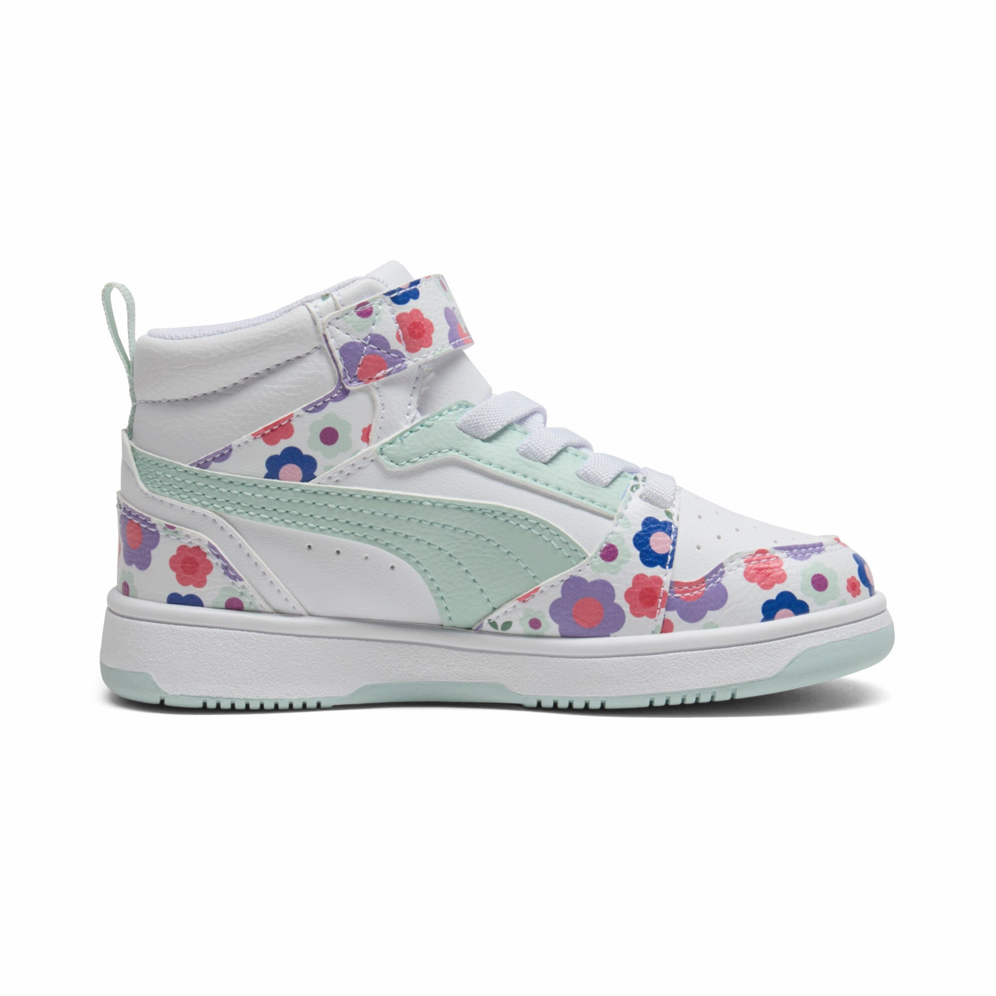 PUMA Rebound V6 Mid Flower Garden Little Kids' Sneakers