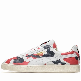 Puma Suede Made In Japan KOI - White/Red Best Sneakers cheap