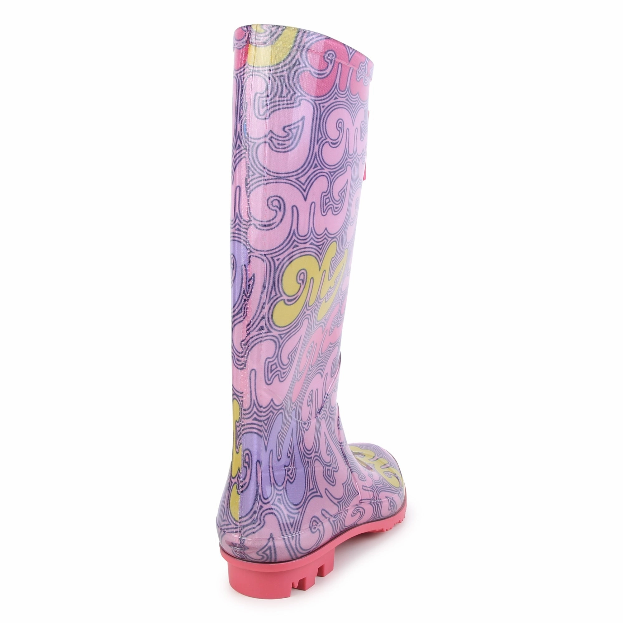 Purple Logo Rain Boots