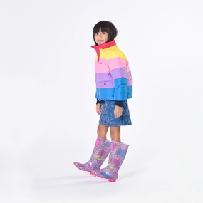 Purple Logo Rain Boots Discount Girls Shoes with deals