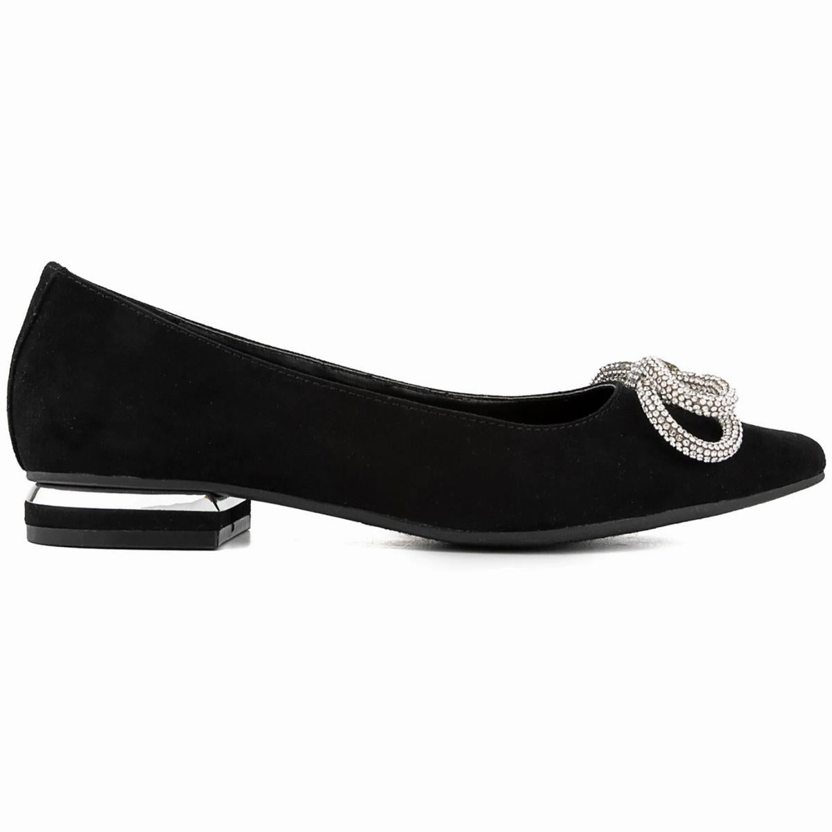 QUINNIE Womens Faux Suede Slip On Flat Shoes