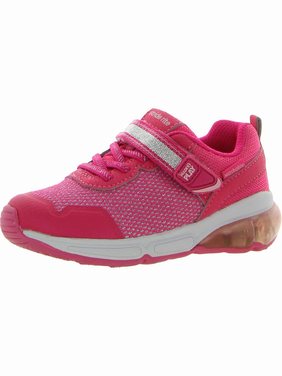 Radiant Bounce Girls Metallic Slip On Light-Up Shoes Discount Girls Shoes with deals