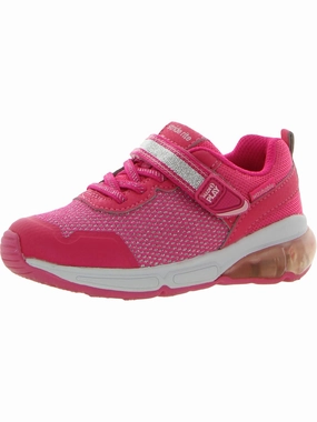 Radiant Bounce Girls Metallic Slip On Light-Up Shoes Affordable Casual Footwear for Girls
