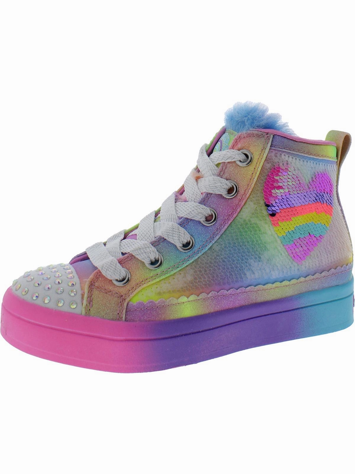 Rainbow Joys Girls Little Kid Glitter Light-Up Shoes Discount Girls Shoes with deals
