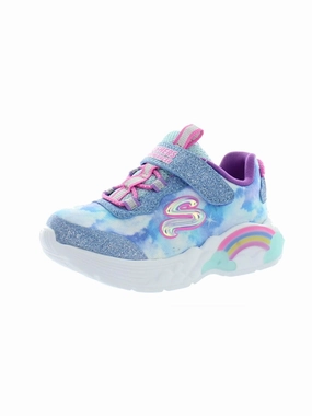 Rainbow Racer Girls Glitter Slip On Light-Up Shoes Affordable Casual Footwear for Girls