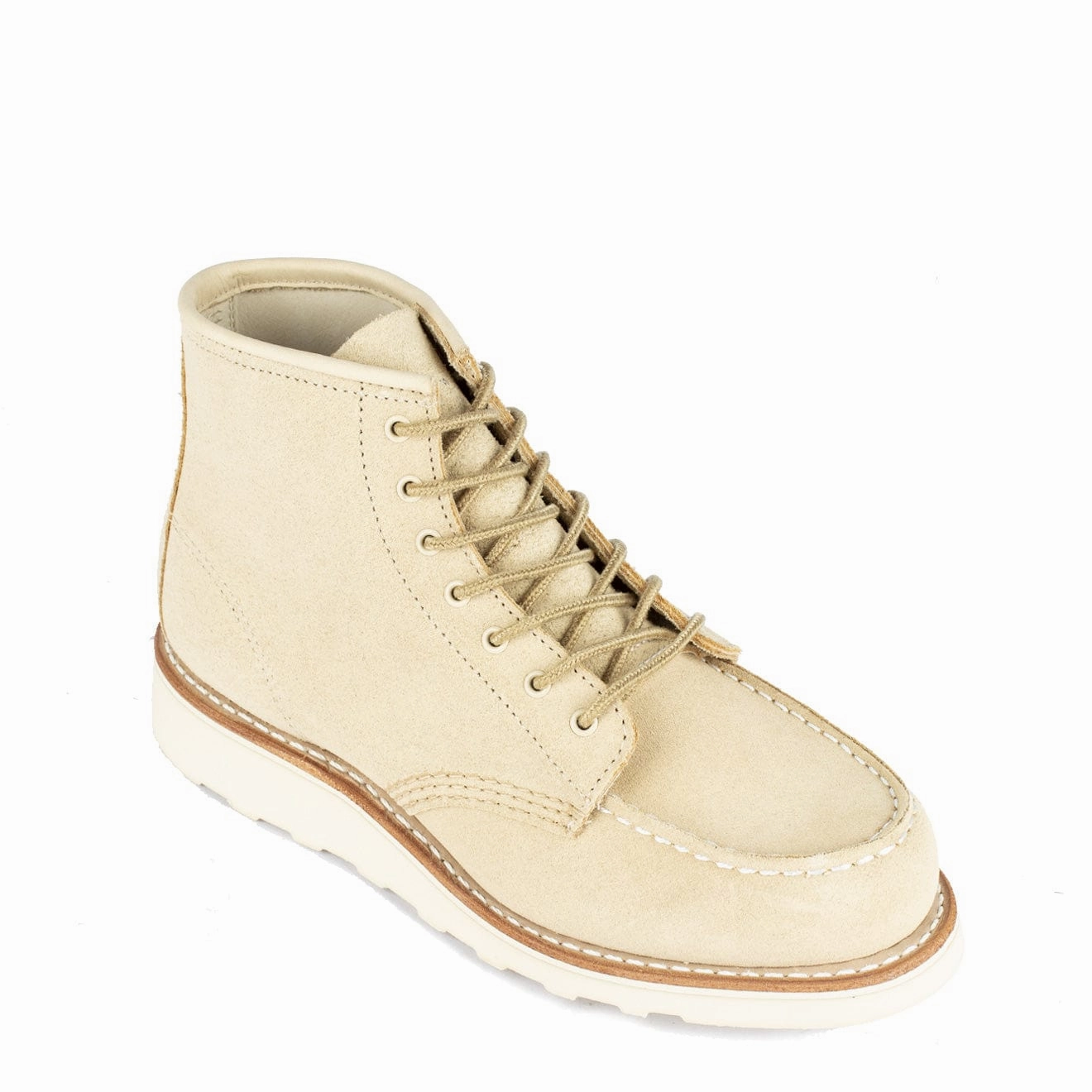 Red Wing Womens 6-Inch Moc Toe Boot Cream Abeline