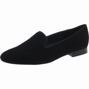 Renold Womens Block Heel Faux Suede Loafers Womens Flats special deals