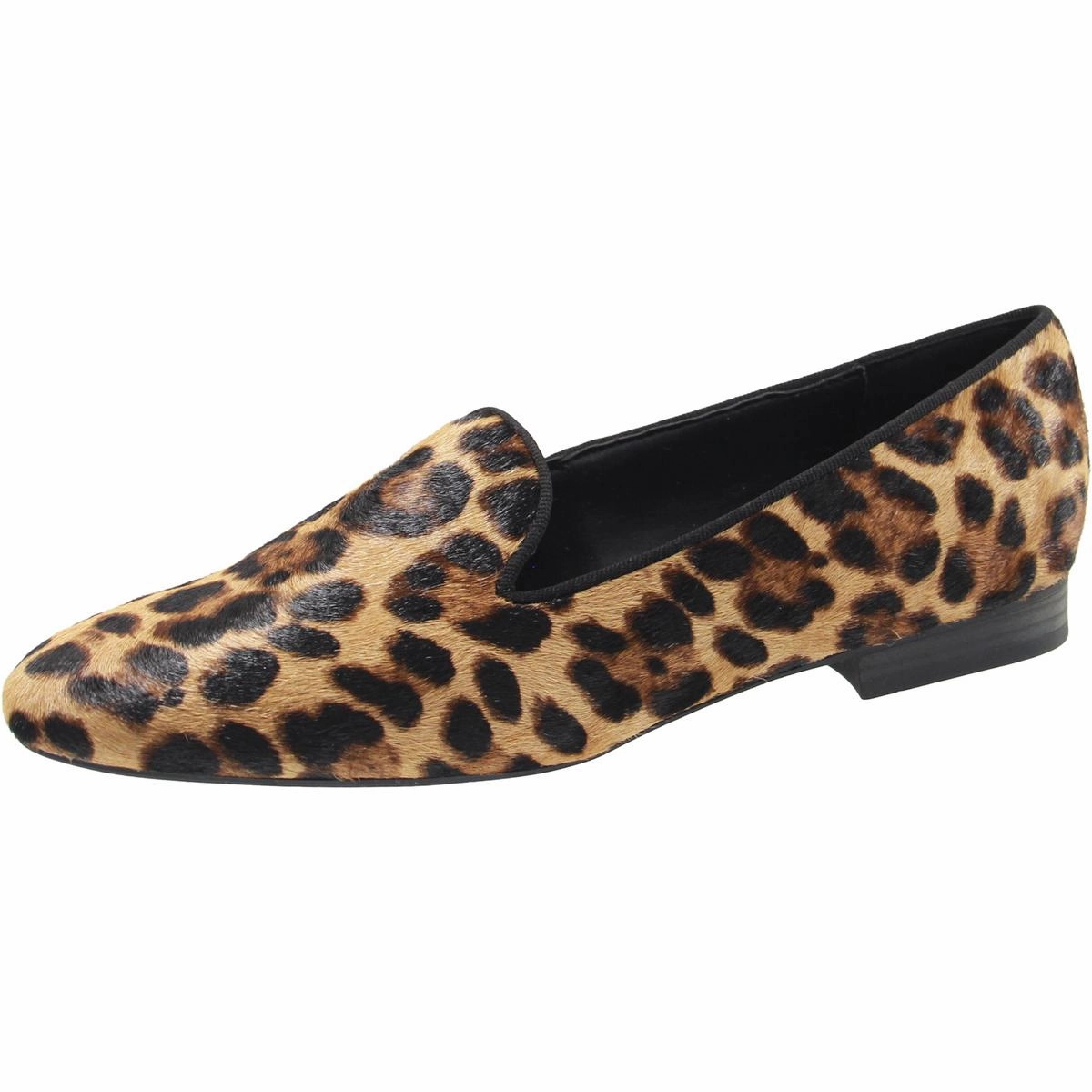 Renold Womens Block Heel Faux Suede Loafers