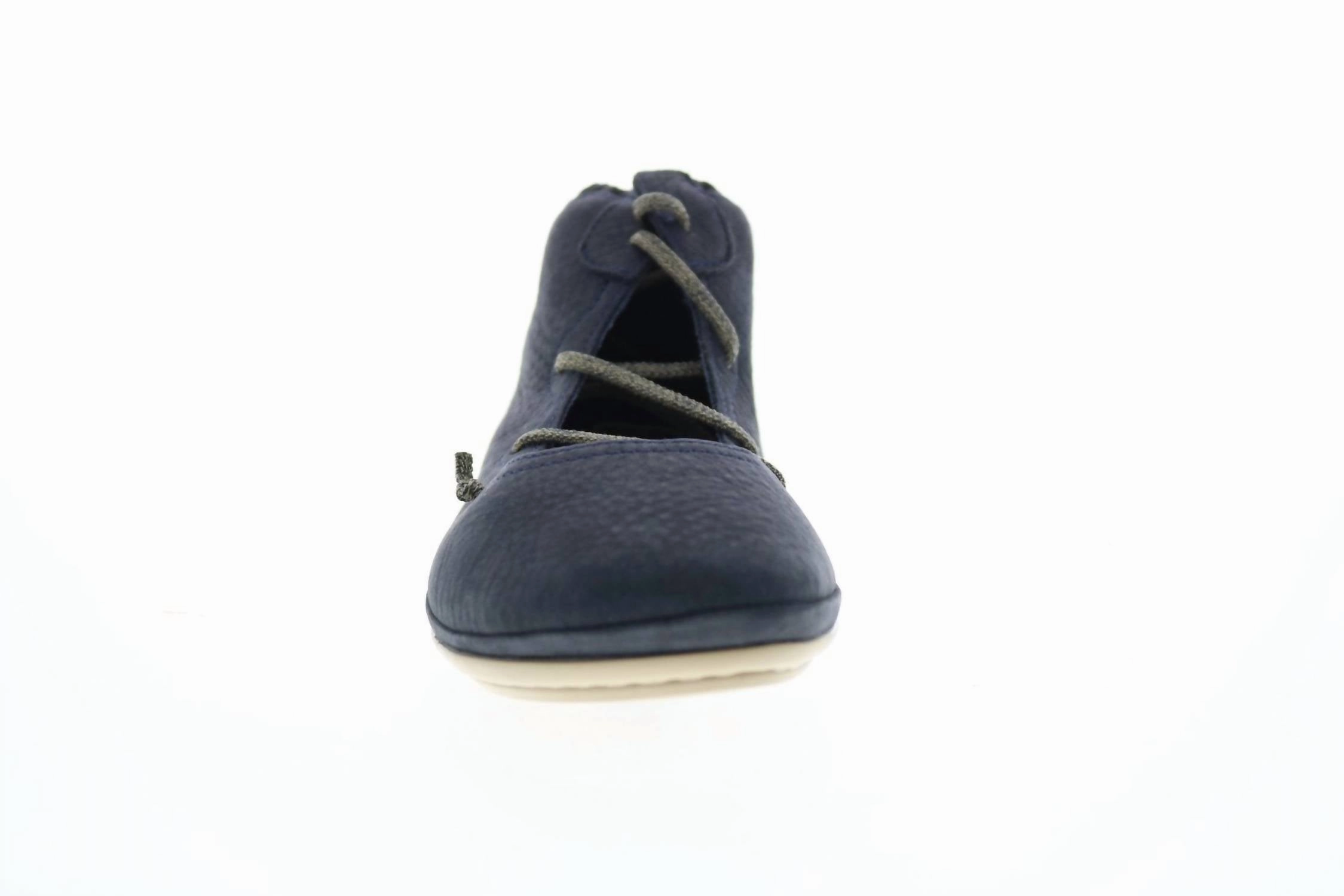 Right Nina Lace Up Flats Shoes In Navy